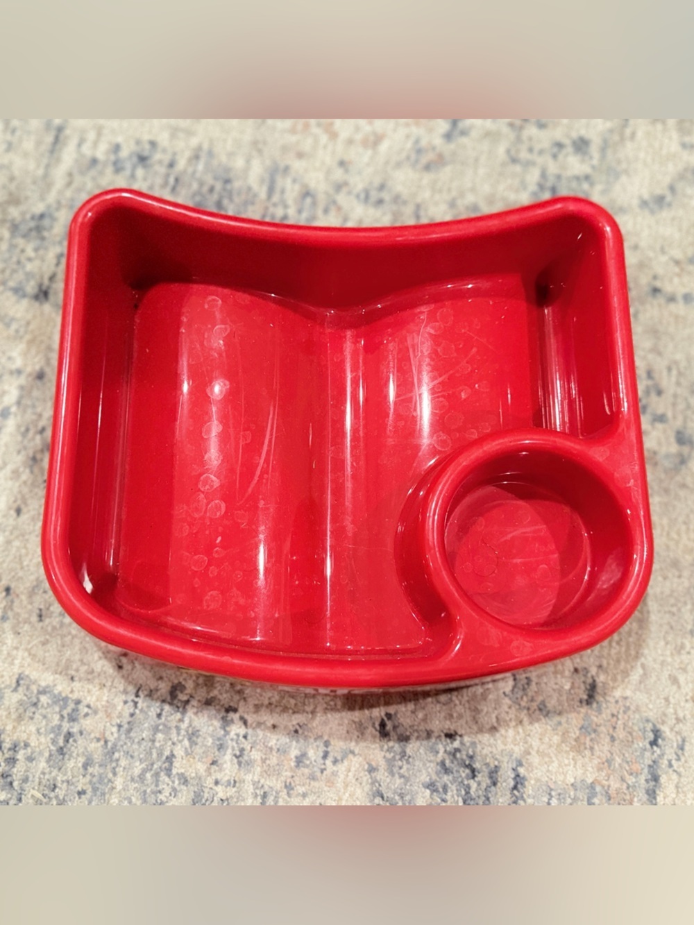 Buccees Red Plastic Snack Tray